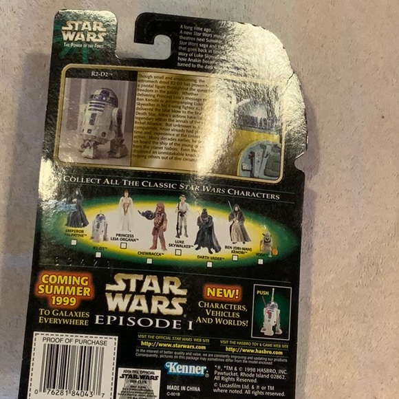 New in box Star Wars 1998 the power of the force R2 D2 figure - Picture 3 of 6